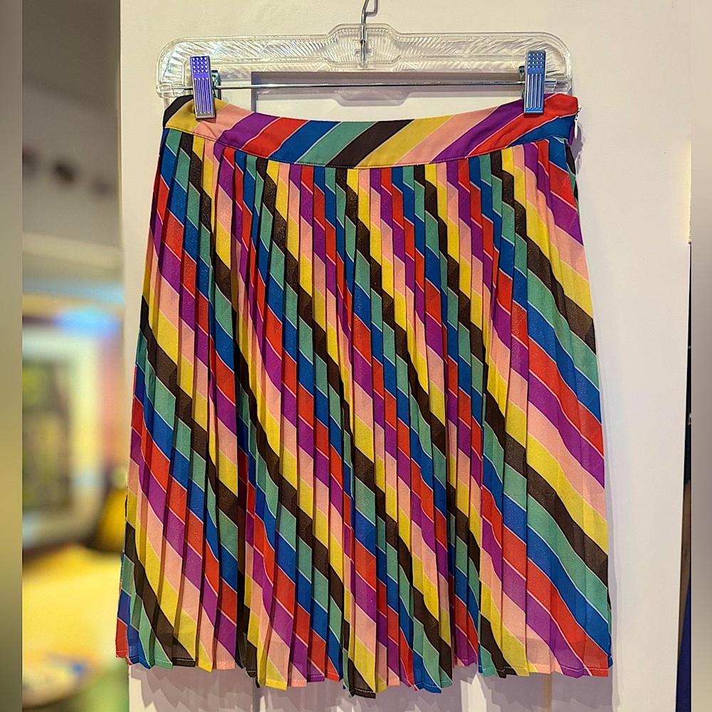 Guess Rainbow Pleated Skirt